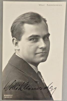 Autogramm deutscher Film- und Theater Schauspieler Willi Kleinoschegg (132116)