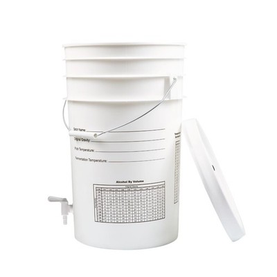 Home Brewing 6.5 Gallon Bottling Bucket with Lid & Spigot Plastic Beer Kit