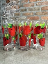 Vintage Apple Hand Painted Glasses