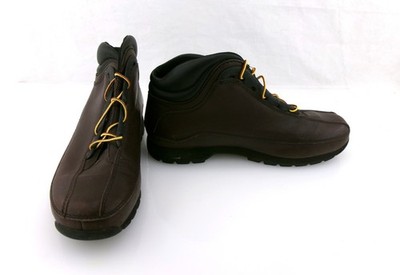 Timberland Shoes Leather Hiking Chocolate Brown Men Boots Size 10