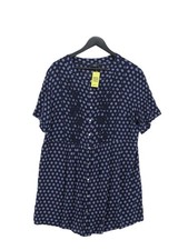 Isle A-Line Midi Dress UK14 in Blue