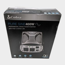 Cobra PURE SINE 400W Power Inverter with Fast Charge USB Untested