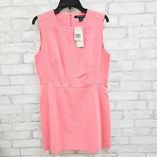 French Connection Sleeveless Sheath Dress Coral Pink Business Casual Size 8