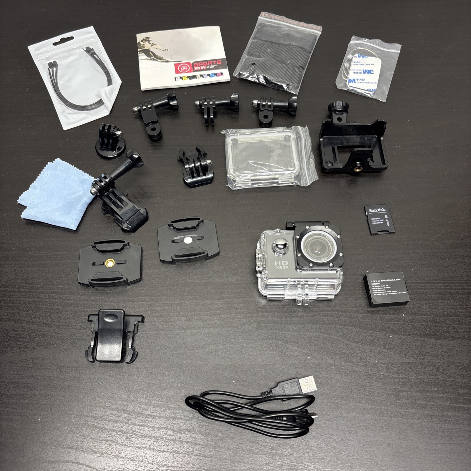 SJCAM Action Sport Camera HD, LCD Display, MicroSD, USB 2.0