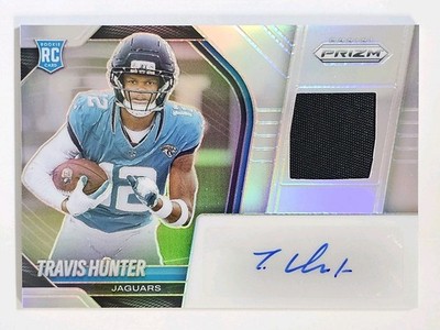 2025 Prizm Silver Rookie Patch Auto Travis Hunter #RPH-THR 86/99