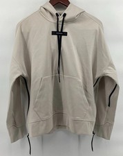 Women  s On Cloud Pullover Hoodie Sweatshirt Cream Beige Desert Size Small