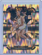 2024 Panini Select WNBA JAELYN BROWN RC ROOKIE #4 SILVER FLASH PRIZM WINGS