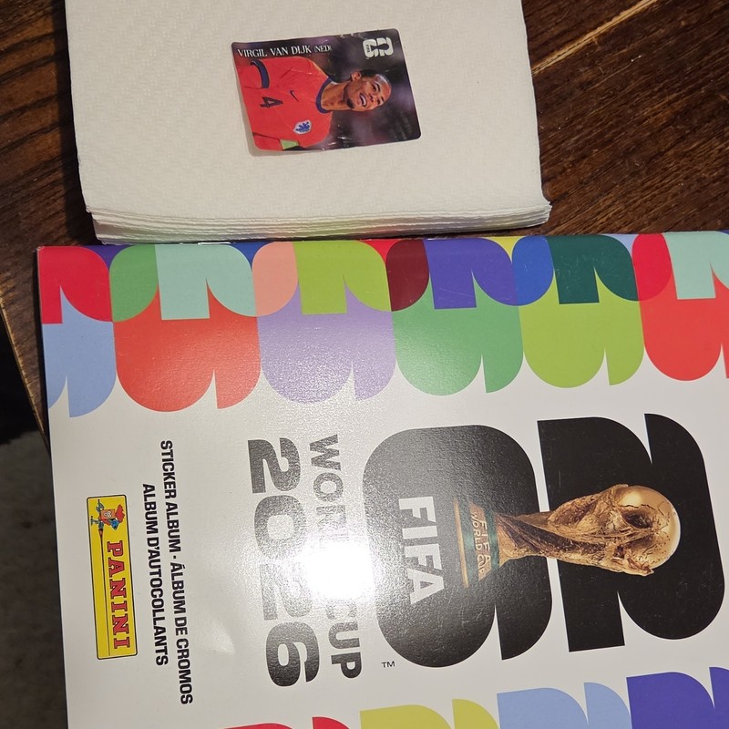 Panini FIFA World Cup 2026 Official Sticker Album Book w/ 1 Virgil van Dijk