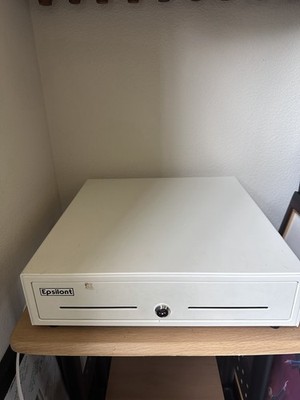 Epsilont Mini Cash Drawer EPS-410 White  With 2 Keys Great Condition.