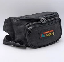 Vintage Everest Original Top Sports Nylon Fanny Pack Travel Hip Waist Belt Black