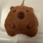 Plush Brown Bear Novelty Key Chain Keyring Faux Fur Metal Animal Theme — photo 1