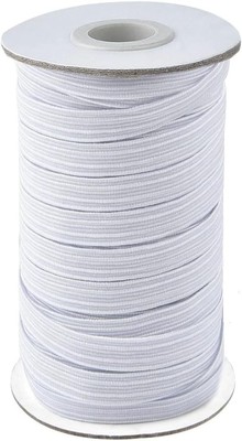1/2 Inch Elastic Bands for Sewing, 50 Yards Length Flat 1/2inch White, White 