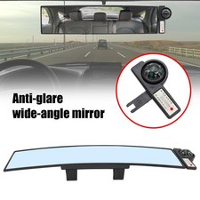 12 Compass Car Interior Panoramic Rear View Mirror Wide Angle Anti Glare Truck