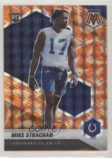 2021 Panini Mosaic Rookies Reactive Orange Mosaic Prizm Mike Strachan #397 0nr3