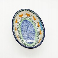 Bunzlauer Keramik Servierschale Handgemachte Keramikplatte 21X14 Cm