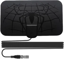 Compact Indoor TV Antenna with 360° Reception - Easy Setup for Local HD Channels