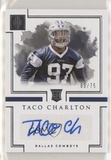 2017 Panini Impeccable Rookie Auto 65/75 Taco Charlton #181 Auto 1l2