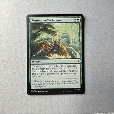 RESTORATIVE TECHNIQUE mtg NM-M Marvel Super Heroes Common 0183