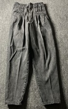 Just USA Women’s Jeans Size 9 Black Vintage Y2K Faded 90s Button Zip Pocket