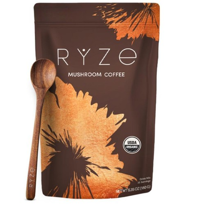 #ad RYZE Instant Mushroom Coffee USDA Organic 6 Adaptogens MCT OilNo spoon $12.69
