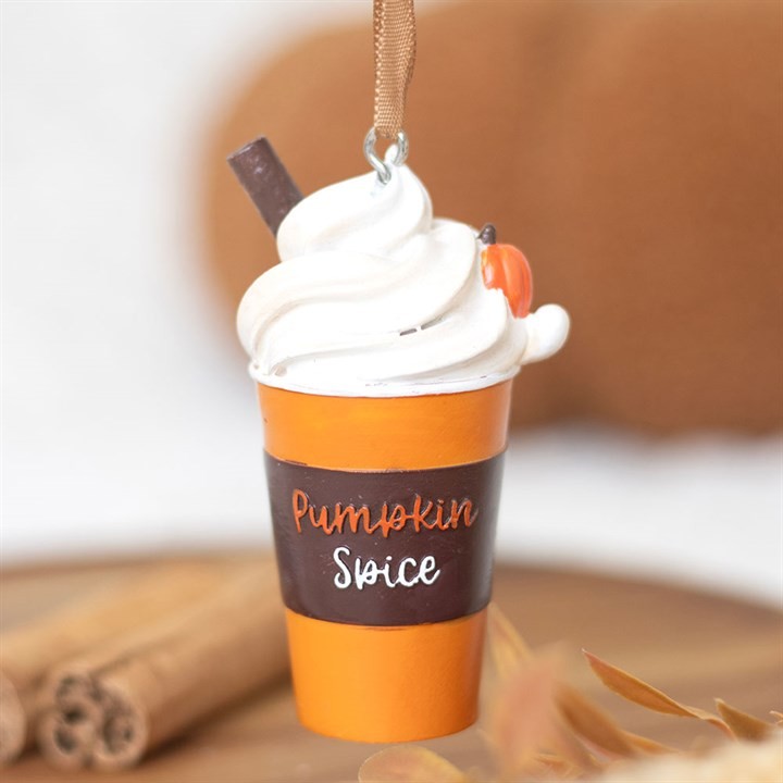 Pumpkin Spice Latte Autumn Hanging Ornament