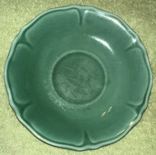 Petal Green Saucer Mount Clemons Pottery USA 6" Diameter