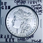 1884 CC BU GEM MORGAN SILVER DOLLAR UNC MS+++ U.S. MINT RARE KEY COIN 7668