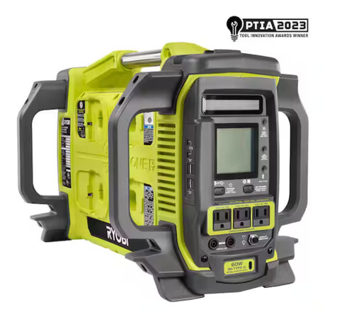 RYOBI 18V ONE+ 1800-Watt Portable Battery Inverter 8-Port Charger (Tool Only)