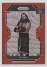 2022 Panini Prizm WWE Ruby Wave Prizm Saurav #103 10ps