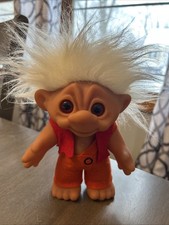Adorable Vintage Thomas Dam Troll Doll White Hair 1977 Denmark