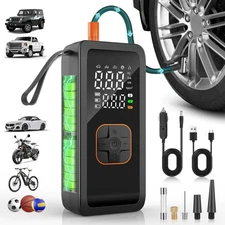 Tire Inflator Portable Air Compressor 5X Faster Portable Air Pump for Car Tires,