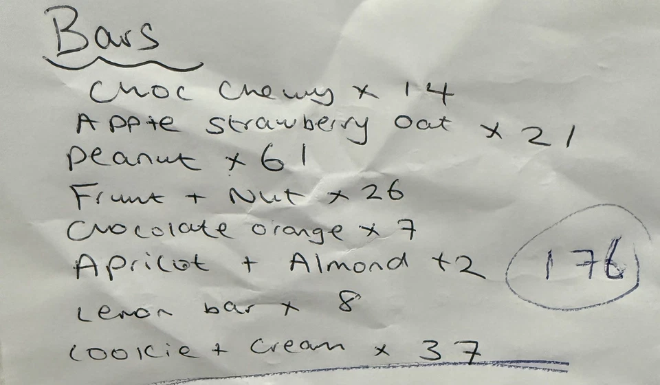 “Last 176” 1:1 Diet bars by Cwp Weight Plan. - Image 2 of 2