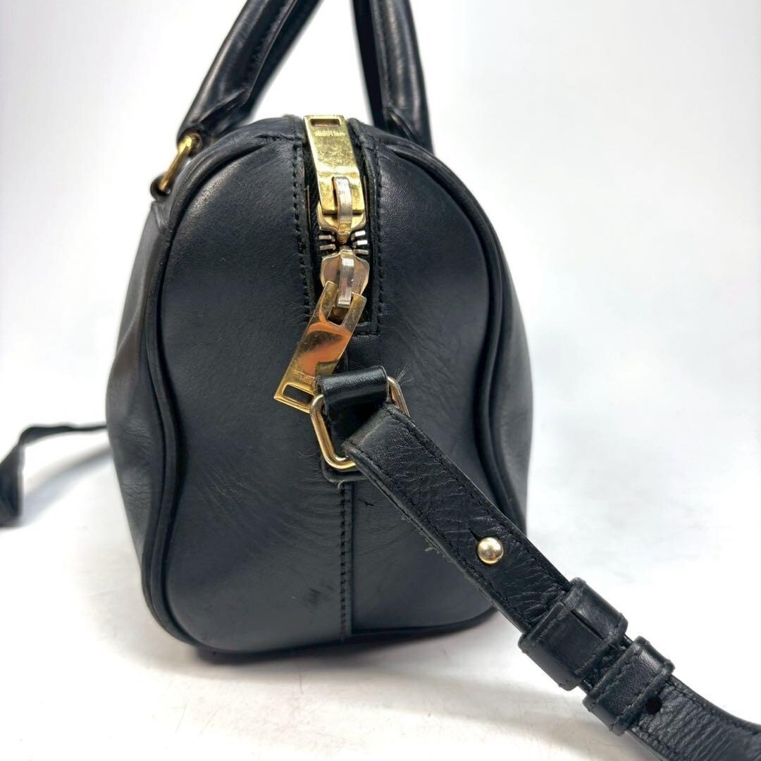 Borsa a tracolla Yves Saint Laurent YSL 2 vie pelle nera autentica F0508172
