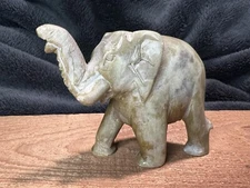 Elephant Carved Stone Marble Figurine