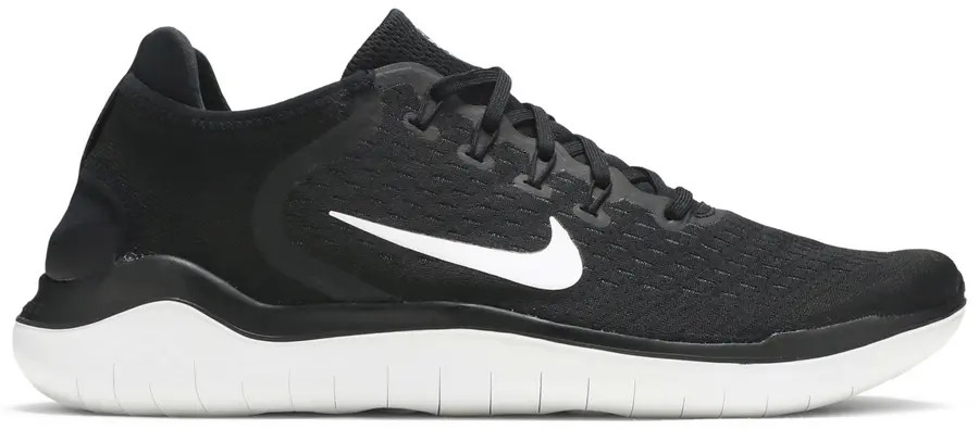 Кроссовки Nike Free RN 2018 Черно-белые 942836-001 мужские 7-8