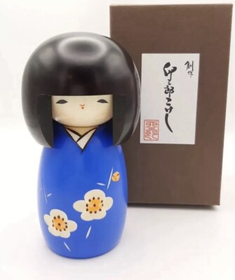 Kokeshi Japanische Puppe Sosaku Usaburo Kaika Made in Japan
