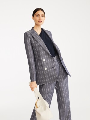 max mara blazer linen US6 NWOT