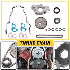For GM Volume High Oil Pump Change Kit with Gaskets & Timing Chain RTV 5.3L 6.0L