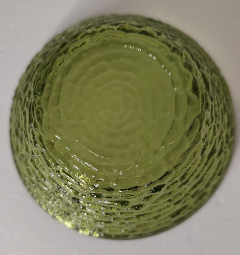 Vintage Anchor Hocking AVOCADO SORENO Pattern Large Chip and Dip Serving Bowls - Picture 8 of 8