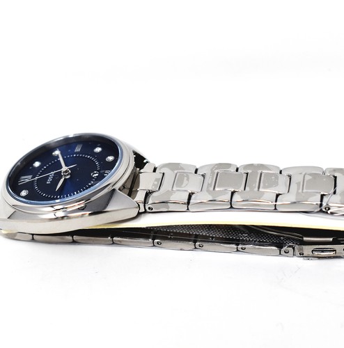 Fossil Gabby blaues Zifferblatt Edelstahl Quarz ES5087 Uhr - Bild 3 von 4