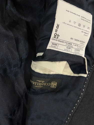 CORNELIANI DARK NAVY/BLACK FORMAL JACKET UK SIZE 36 NWT - Picture 16 of 20
