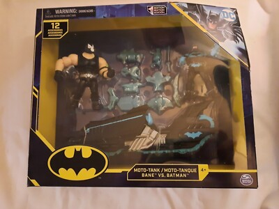 Action Figures Toys Batman MotoTank + Bane & Batman 4'' Figs New 