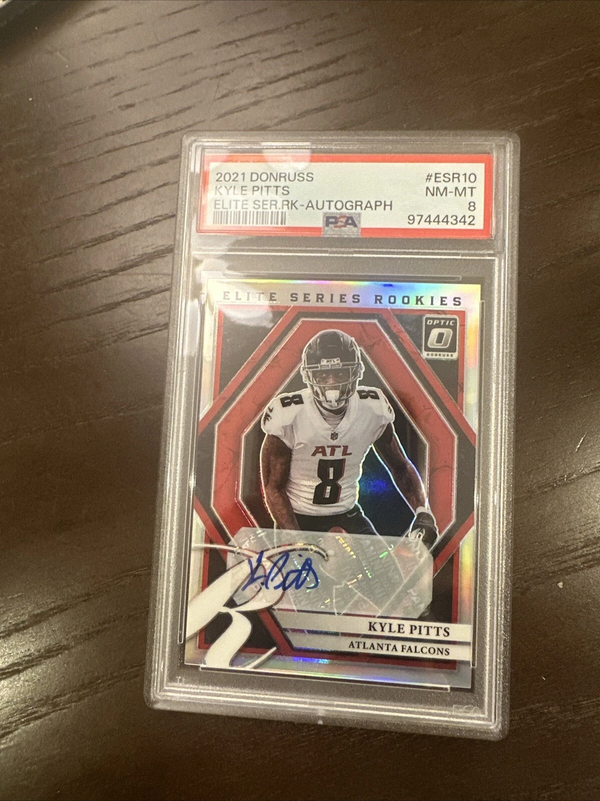 Kyle Pitts Panini Donruss Elite Series Rookie #ESR10 Autograph