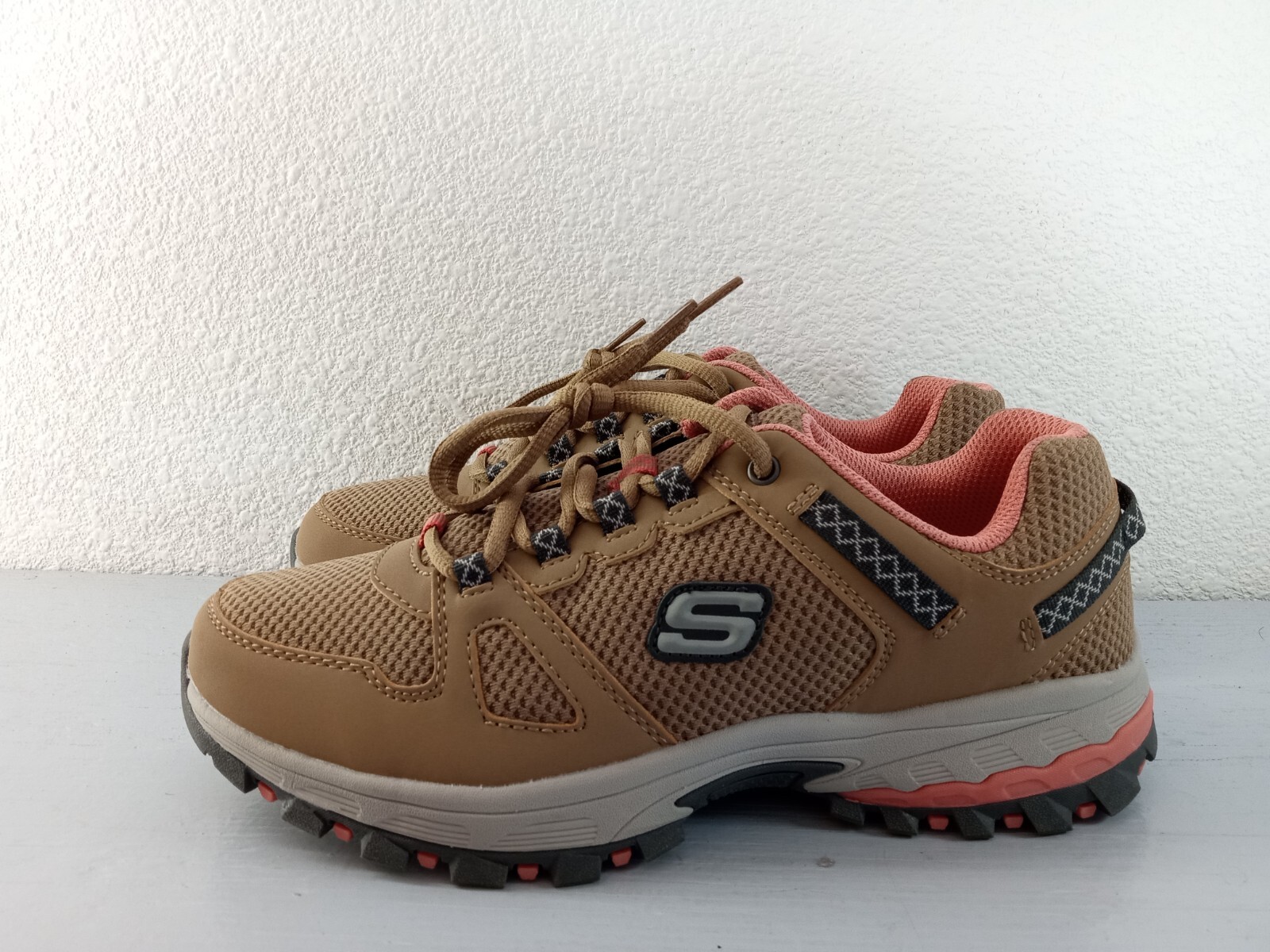 Skechers Womens Sz 9.5 Brown Gray Selmen Trail Hiking Shoes Boots eBay