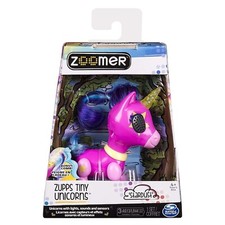 Zoomer Zupps Tiny Stardust, Interactive Unicorn with Light-Up Horn Toy NEW