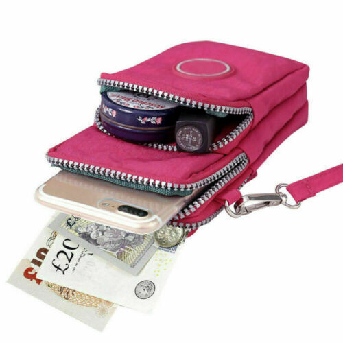 Ladies Casual Messenger Bag Crossbody Mobile Phone Shoulder Pouch Bags Handbag - Picture 9 of 32