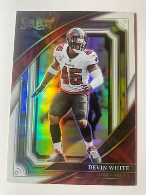 2022 Panini Select Prizm NFL White Suite Devin White Buccaneers /35