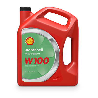 AeroShell W100 Oil 5L Jug Case (15 Liters) - Free Shipping! - 3 Jugs @ 5L Each!