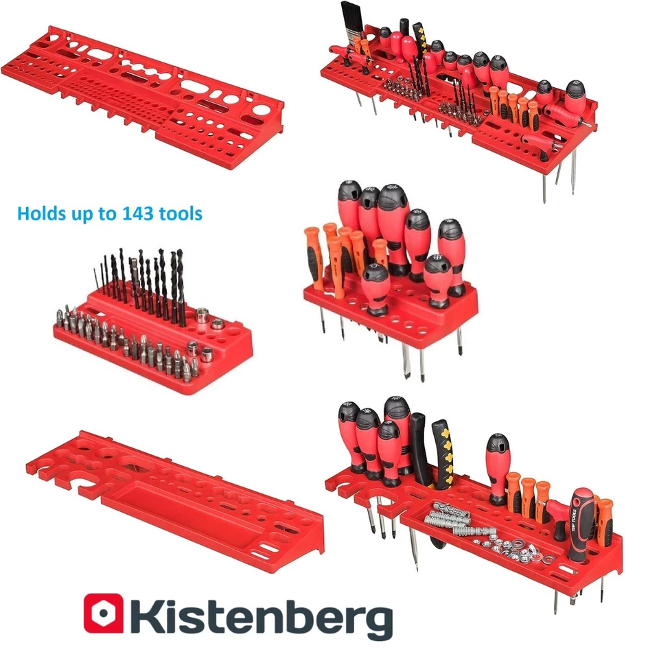Large 58cm Tool Storage Rack Hanger Garage Wall Store Holder Tidy Organiser UK