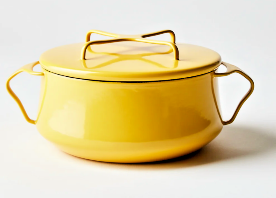 Dansk Yellow Købenstyle Qt Casserole lbs Pot Cookware Enamelware NIB